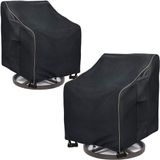 Housse imperméable pour fauteuil lounge pivotant - 2 pièces - Protection robuste pour meubles d'extérieur