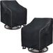 Housse imperméable pour fauteuil lounge pivotant - 2 pièces - Protection robuste pour meubles d'extérieur