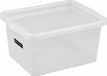 Opberger Plast Team Doos met deksel Basisbox 18l transparant