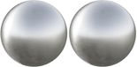 vidaXL - Brossé - Boule - 2 pcs - Ø 15 cm - argent - Acier inoxydable