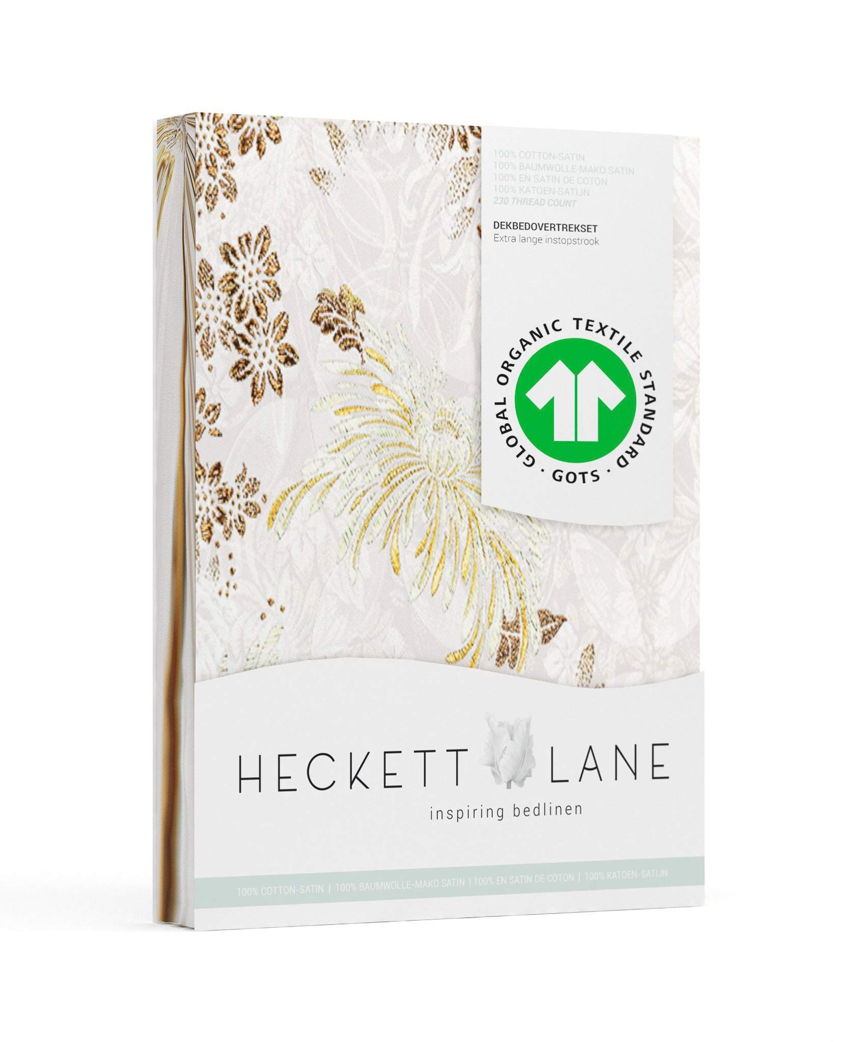Heckett & Lane Cian - Dekbedovertrek - Eenpersoons - 140x200/220 cm + 1 kussensloop 60x70 cm - Mist Natural