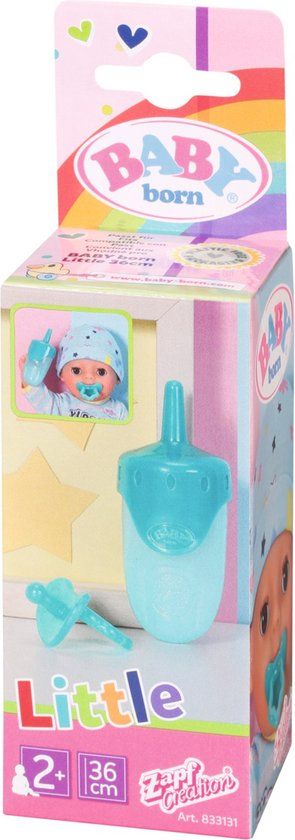BABY born Little Fopspeen & Flesje - Turquoise - 36cm Doll Accessories