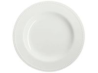Scandi Living Plat à service Dots 32cm Blanc cassé