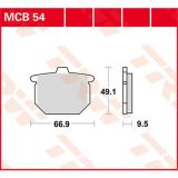 TRW plaquettes de frein "mcb 54" plaquettes de frein organ. mcb 54