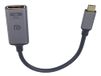 PremiumCord Adapter USB-C do DisplayPort DP1.4 męski/żeński 8K@60Hz i 4k@120Hz 20 cm