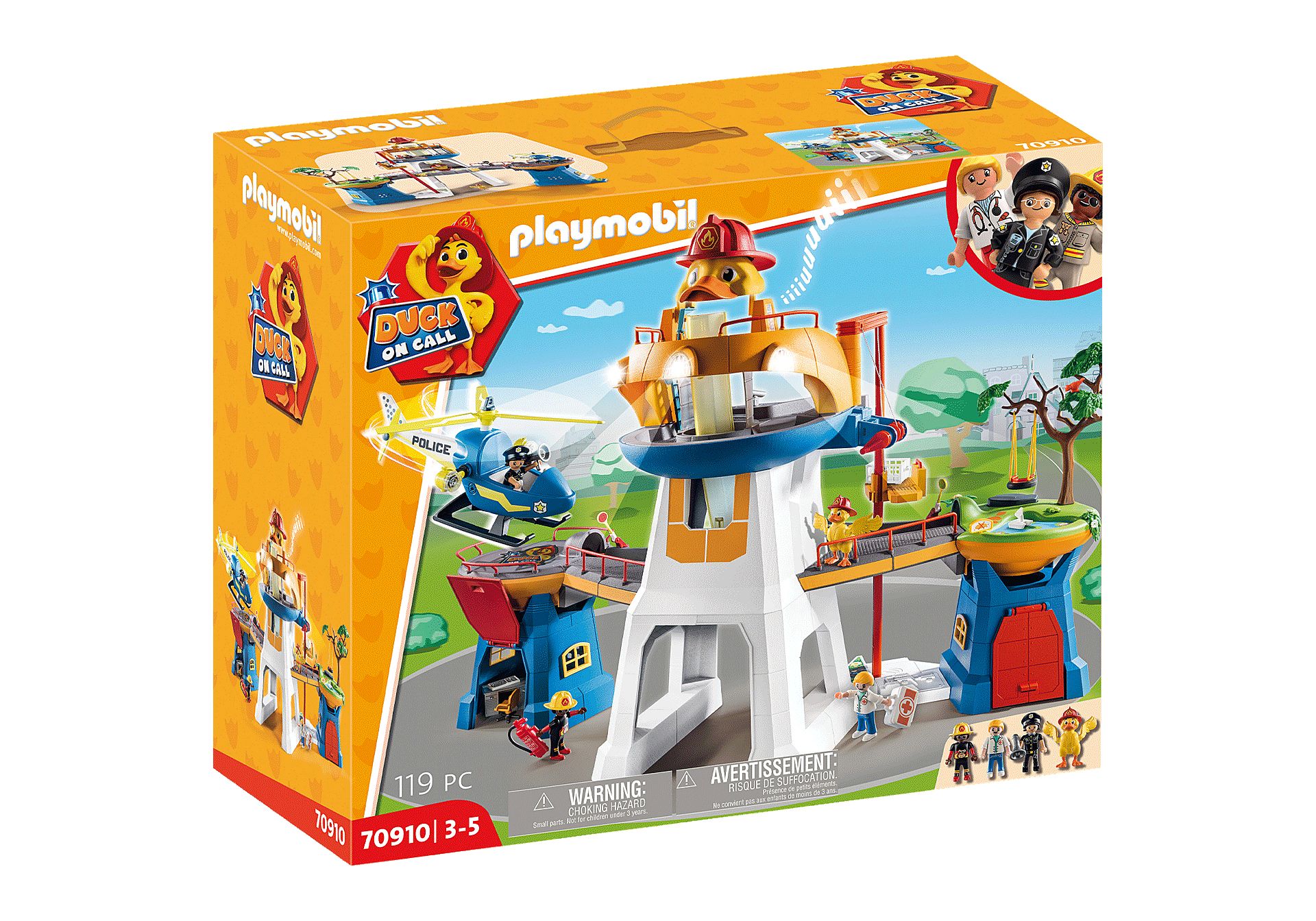 PLAYMOBIL Duck on Call Hoofdkwartier - 70910 | Action/Adventure Speelset | 3+ Jaar