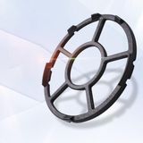 Support de wok, support de casserole stable et plaque de cuisson antidérapante, 2 pièces, en fonte noire, conception robuste pour cuisinières à gaz dans la cuisine