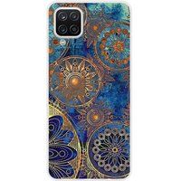 1001 coques Samsung Galaxy M22, Samsung Galaxy M32 mandalla bleu bedrukt siliconen hoesje