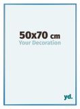 yd. Cadre photo 50x70 cm Aluminium Acier Bleu Kent