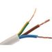 RS PRO Câble d'alimentation 3 conducteurs type 3183Y blanc x 2,5 mm²/Ø 9,7 mm 25 A, 100 m, 300 V, 500 V, PVC, rouleau 100 m