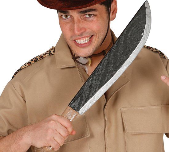 Halloween Machete - 53 cm - Dark Grey - Plastic - Guirca