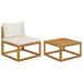 VidaXL Banc de jardin acacia 68x68x29 cm