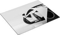 Chefcare Inductie Beschermer Zwart Wit 77x59 cm - Sportwagen Auto - Inductie Mat