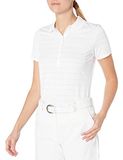 Callaway Golfpolo met korte mouwen voor dames, piqué, open gaasstof, Wit, 3XL