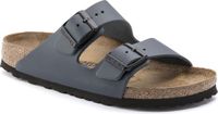 Birkenstock Arizona Slippers Blauw Leer Narrow-fit