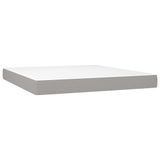 VidaXL Matras met binnenvering Super kingsize Medium Grijs, Wit Polyester 1800 x 2000 x 200 mm