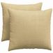 vidaXL Coussin d'assise 2 pièces Gris-vert 50 x 50 cm Tissu velours côtelé