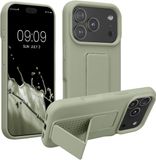 kwmobile back cover voor Apple iPhone 17 Pro - Grijsgroen