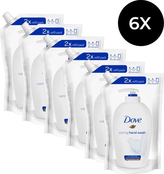 Dove Zeep Vlb Pomp Orig Pouch Voordeelverpakking - 6 x 500ml