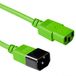 ACT Netsnoer C13 - C14 groen 0,3 m AK5425
