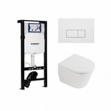 Geberit QeramiQ Dely Toiletset - Mat Wit