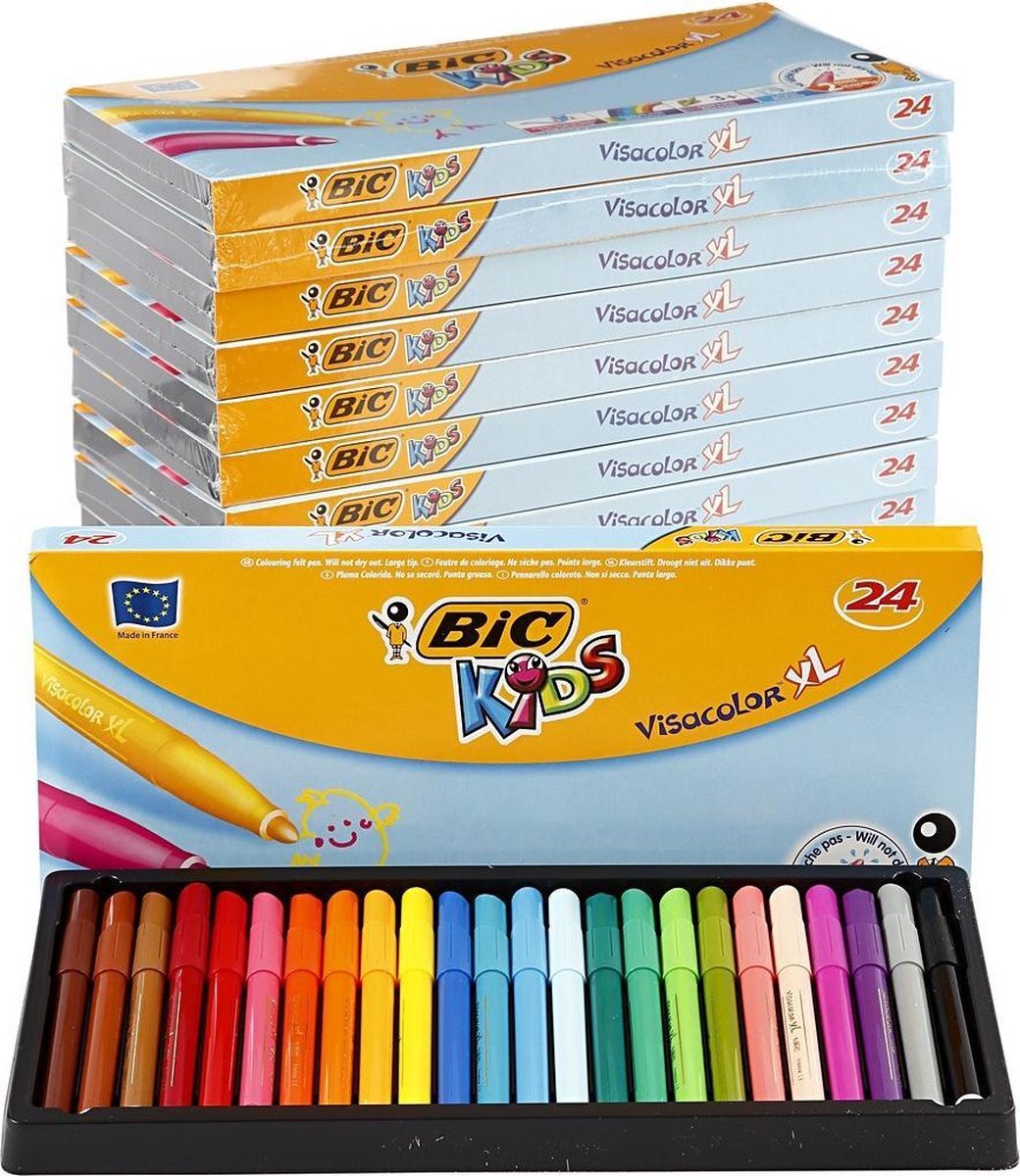 Creative Visa Color Marker, 3 mm, 12x24 asstd