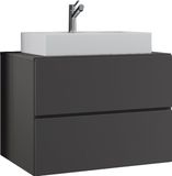 VCM Lendas 2-delig Wastafelmeubel - Antraciet - 60 cm Breed