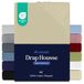 Dreamzie Premium Hoeslaken 200x200 cm, dikke matrassen tot 27 cm, 100% jersey katoen, 150 g/m², Oeko-Tex geëlaboreerd, beige