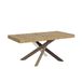 Itamoby Table Extensible 200/304x90 cm Volantis chêne Naturel Pieds Multicolores 4/C