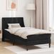 Maison Exclusive - Lit exclusif - Structure de lit avec matelas, noir, 80 x 200 cm, en velours