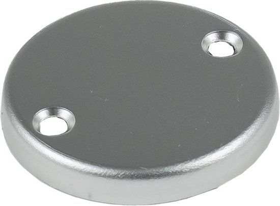 AMI Afdekrozet - Rond - 50x7mm - blind - aluminium F-2