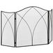 Homcom Salvachispas Opvouwbare Beschermende Scherm Open Haard 3 Panelen 126X2X76 Cm