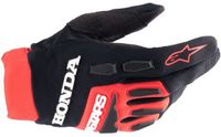 Alpinestars Honda Full Bore Handschoenen Helderrood Zwart Maat L