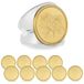 Merkloos Set van 10 Lasergravure Munten 40 mm met Doos