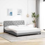 Maison Exclusive - Lit sans matelas, gris clair, 180x200 cm, rembourré