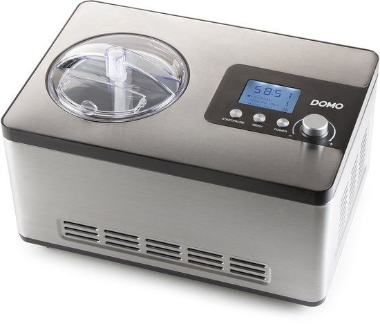 Domo DO9207I - Roomijsmachine - Zelfvriezend - 2L - RVS