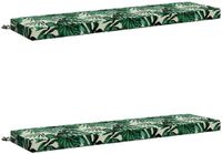 vidaXL - Coussin de banc - SOEST - 2 pièces - 100% Polyester - Motif feuilles