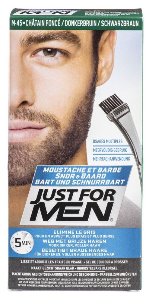 Just For Men Snor en Baard Haarkleuring Donkerbruin