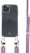 Coverzs Transparant case met paars koord geschikt voor Apple iPhone 11 Pro Max