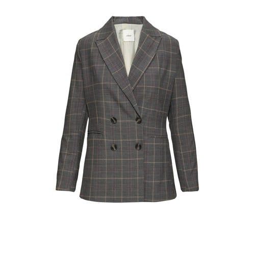 s.Oliver BLACK LABEL Geruite Blazer - Marine/Beige