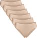 DANISH ENDURANCE Naadloze Slips voor Dames - 6-pack - Beige - Maat XL
