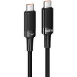 HOCO U153 Câble de données et de charge USB-C, 100W, 1,2m, Noir