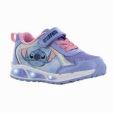 Leomil Lilo & Stitch - Schoenen voor meisjes met lichtjes - Stitch Sneakers voor kinderen met klittenband - Lichtgevende kindersneaker - Maat 25 - Blauw