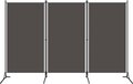 vidaXL Kamerscherm met 3 panelen 260x180 cm antraciet