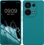 kwmobile telefoonhoesje geschikt voor Xiaomi Redmi Note 13 Pro 4G - Hoesje voor smartphone - Precisie camera uitsnede - In mat petrol