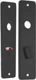 Starx WC-Schild - Kortschild met WC-Slot (WC63/8) - Aluminium - Zwart