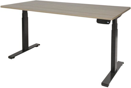 Schaffenburg Zit Sta Bureau - T-poot Elek 140x80 robson -zwart frame