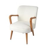Urban Living Stok "AUSTIN" van TEDDY ecru, 63 x 70 x H79 cm