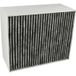 Siemens vhbw filtre à charbon actif compatible avec LF259RB51/01, LF259RB51, LF259RB50/04, LF259RB50/03, LF259RB50/02 hotte aspirante - 22,7 x 18,9 x 10 cm
