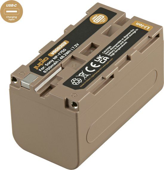 Jupio NP-F750 Ultra C (USB-C Input) 6700mAh